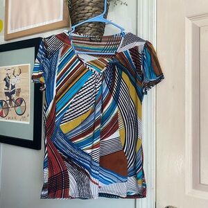Colorful Striped Women’s Top